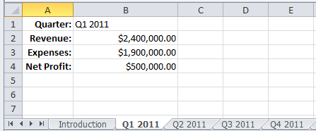 Q1 2011 sheet