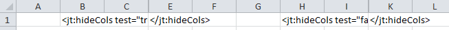 HideCols Template